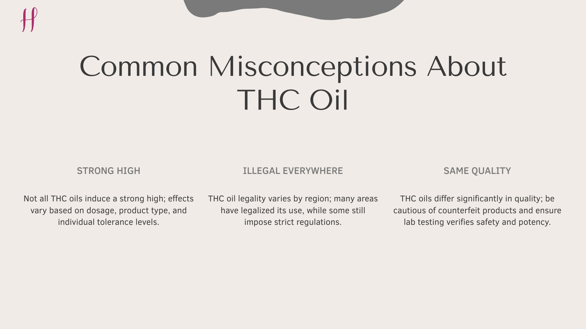 Common Misconceptions About THC Oil
